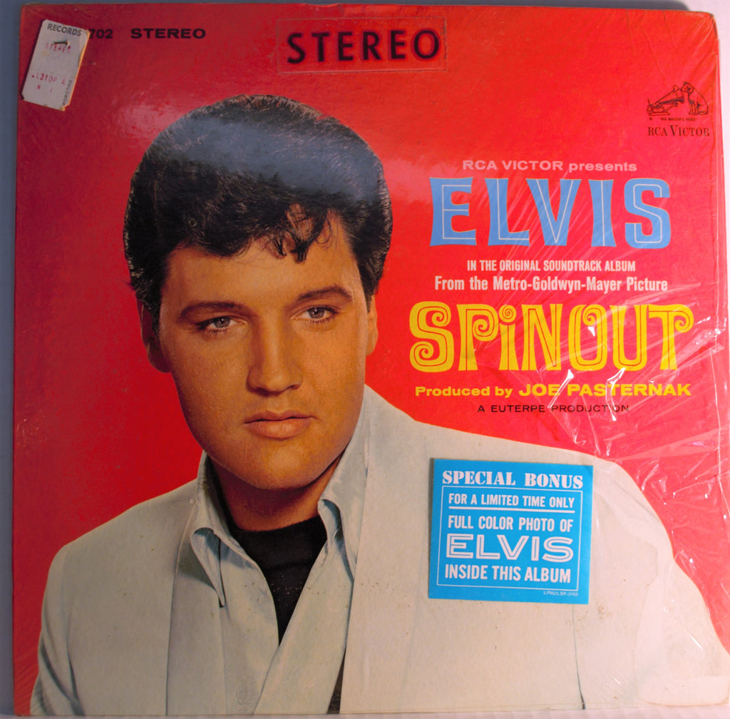 ELVIS PRESLEY SPINOUT SOUNDTRACK 1ST PRESSING WITH BONUS PHOTO