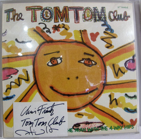 TOM TOM CLUB SIGNED  INDEX CARD