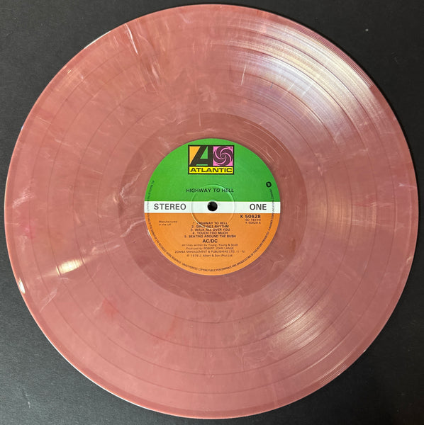 AC/DC HIGHWAY TO HELL ON BURNT FLESH COLORED VINYL