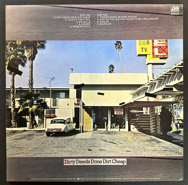 AC/DC DIRTY DEEDS DONE DIRT CHEAP