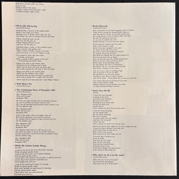BEATLES WHITE ALBUM JAPAN