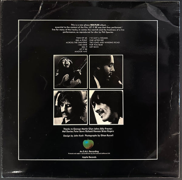 BEATLES LET IT BE WHITE VINYL