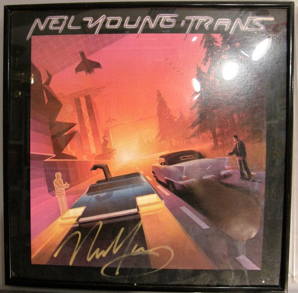 NEIL YOUNG  SIGNED ALBUM COVER