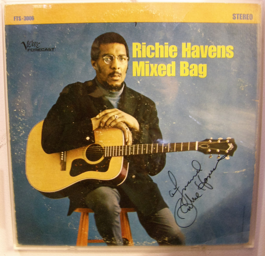 RICHIE HAVENS  SIGNED ALBUM COVER