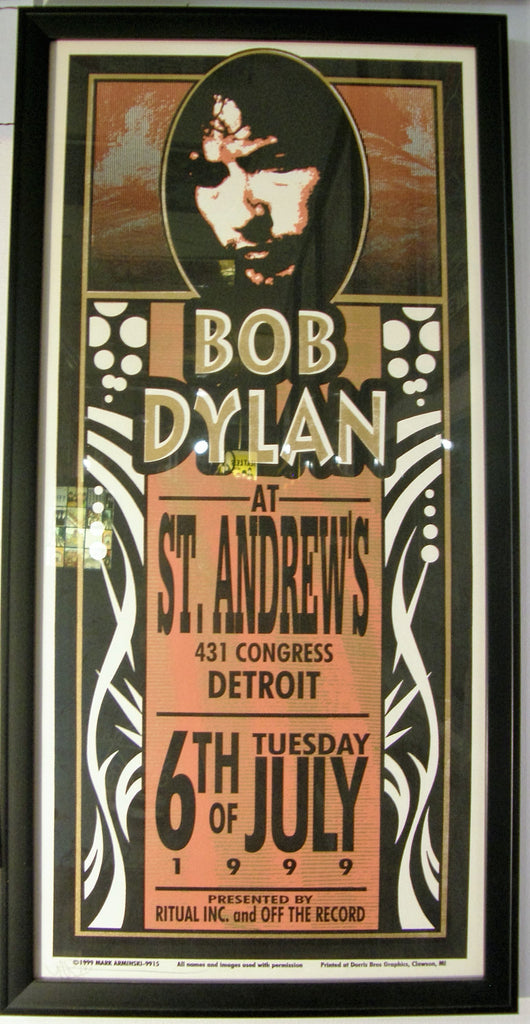 BOB DYLAN  ST.ANDREWS  DETRIOT 1999