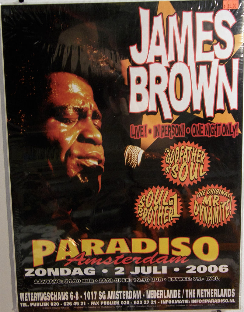 JAMES BROWN DUTCH TOUR POSTER 2006